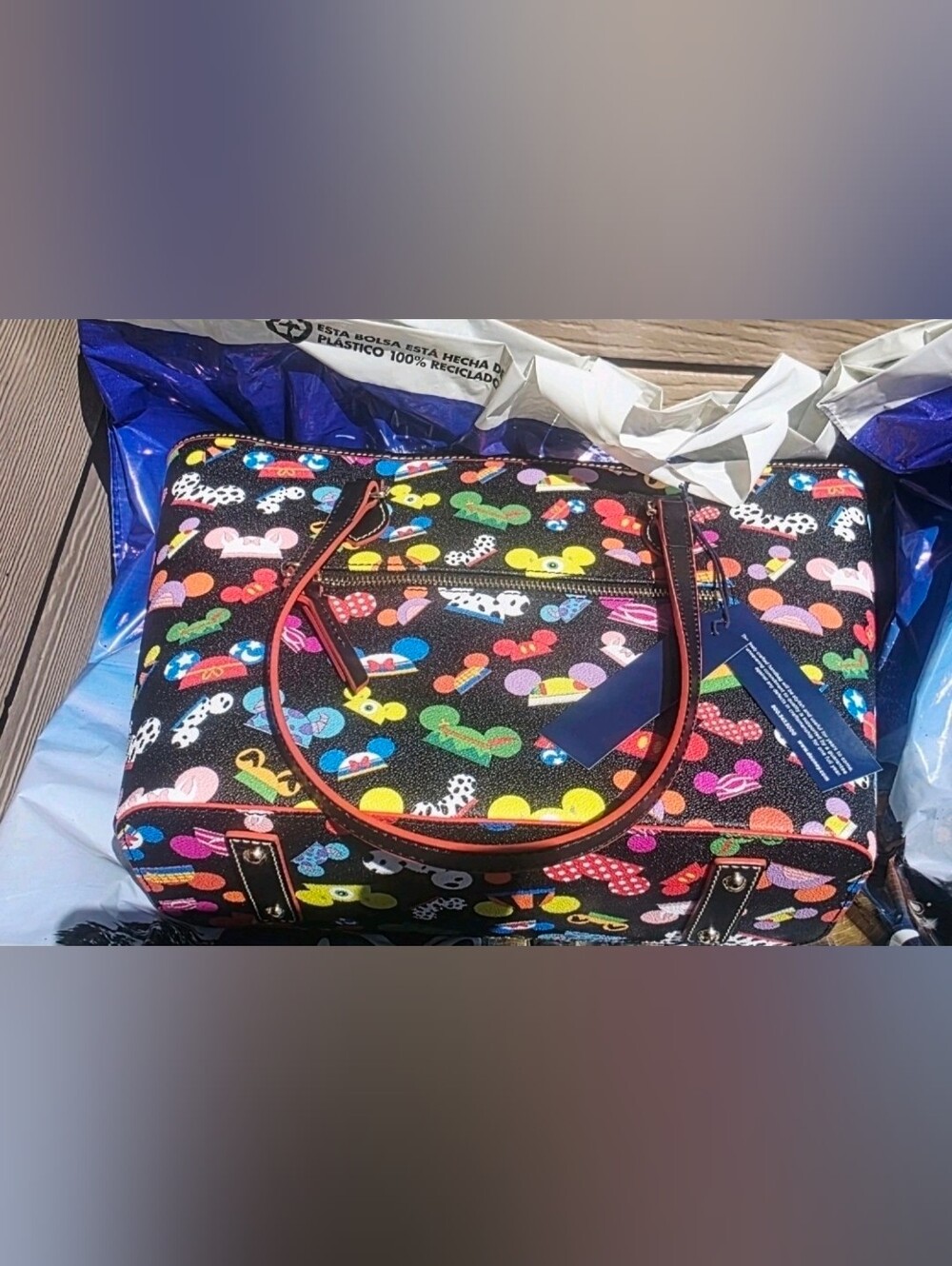 Disney Parks Mickey Mouse Ear Hat Tote Bag by Dooney & Bourke